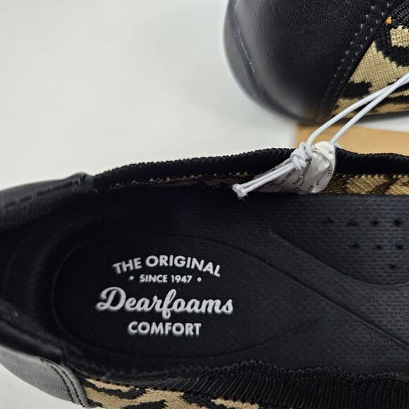 Dearfoam Misty Ballet Flat Leopard Print NIB Women's Size 8 - Picture 5 of 8